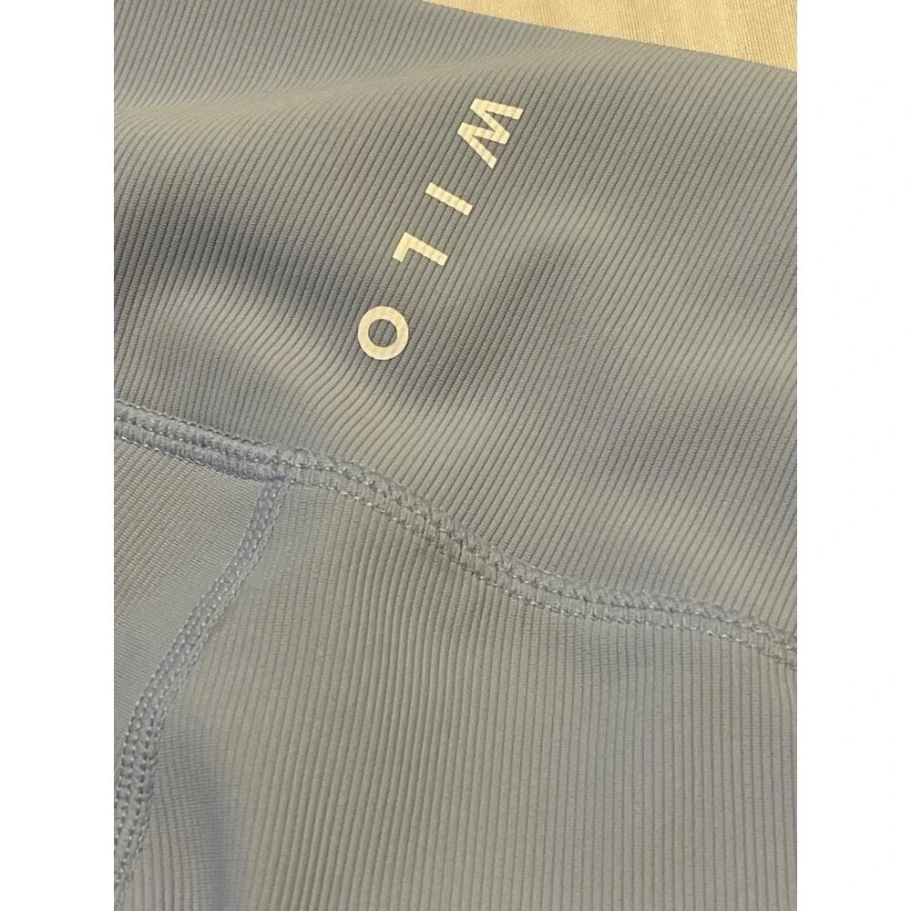 Wilo Wellness XS Sweatshirt & Shorts Activewear Set In Yellow & Light Blue - Picture 14 of 15